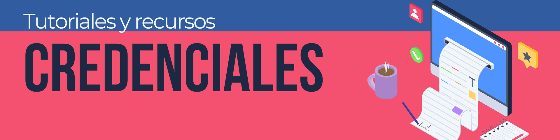 Banner cuentas y credenciales Banner cuentas y credenciales